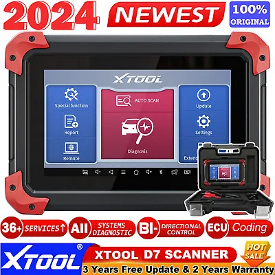 XTOOL D7 Auto OBD2 Bidirectional Scanner Full System Diagnostic Key Programmer • $299