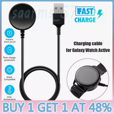 For Samsung Galaxy Watch 6/5/4/3 / Active 2/ Active Wireless USB Cable Charger • £4.81