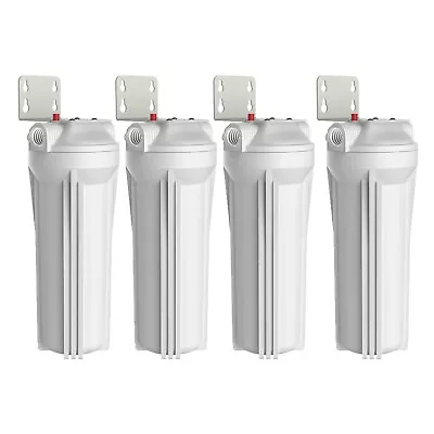 SimPure 4 Pack 10 Inch Whole House Water Filter Housing For 10  X 2.5  Filters • $46.99