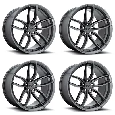 Set 4 Niche M204 Vosso 19x8.5 5x112 Matte Anthracite Wheels 19  42mm Rims • $1344