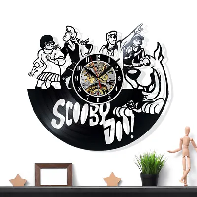 Scooby-Doo Vinyl Record Wall Clock Gift Surprise Ideas Friends Birthdays Decor • $16.97