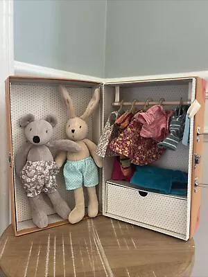 Moulin Roty La Grande Famille Petite Armoire Mouse Rabbit Clothing • $64.25