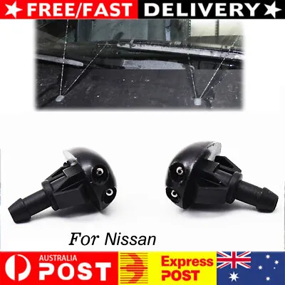 X2 For Nissan Navara D22 D40 1998 - 2014 2015 Windscreen Spray Washer Jet Nozzle • $6.92