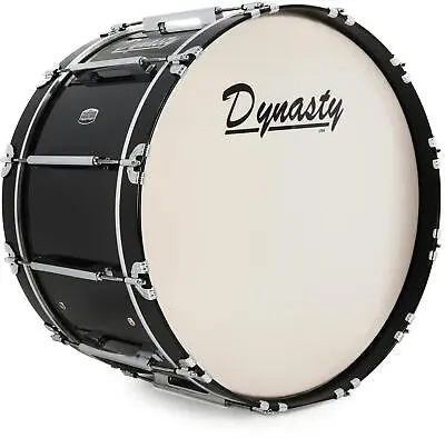 Dynasty Custom Elite Marching Bass Drum - 26 Inch X 14 Inch Black • $899.95