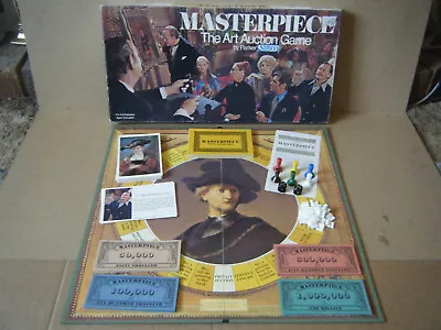 Vintage  MASTERPIECE  The Art Auction Board Game. By Parker 1970. Complete. • £39.99