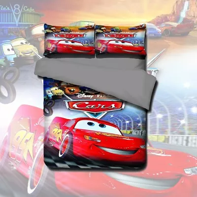 $44.99 • Buy Quilt Duvet Doona Cover Set Single Double Queen Size Pixar Cars McQueen 