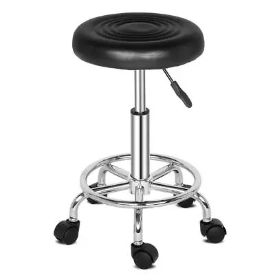 New Adjustable Hydraulic Spa Salon Swivel Bar Stool Stripe Round Chair Rolling • £19.95