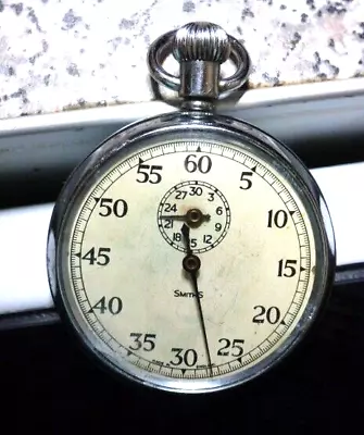 £25 • Buy Vintage Smiths Pocket Stopwatch With Unique I. D. Spares Or Repair M.o.10581/52