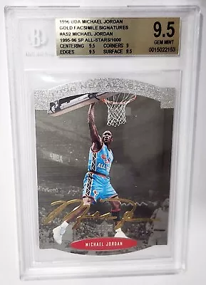 1996 UDA SP All-Stars AS2 GOLD Signature Auto/1000 BGS 9.5(POP 1) Michael Jordan • $405