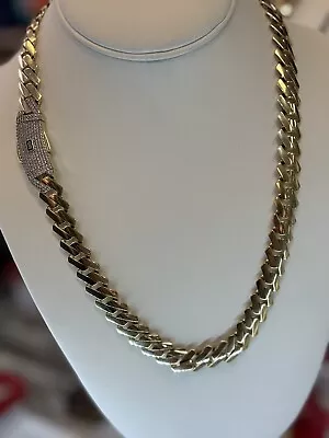 10k Gold Monaco Chain| Men’s Monaco 10k Gold Necklace| 22 Inches - 11mm Width| • $2189