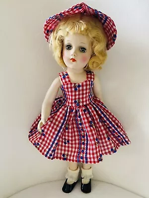 Mary Hoyer Handmade Fashions 3Pc Sun Bonnet Sue Pattern Picnic Dress Hat No Doll • $27