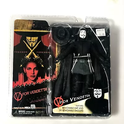 NECA V For Vendetta Reel Toys DC Comics Vertigo 2006 7  V Action Figure New MIP • $75