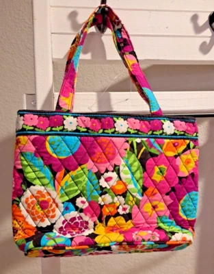 $7.99 • Buy 🌸 VERA BRADLEY NEW Small Zip Tote/ Purse In VAVA BLOOM Pattern NWOT
