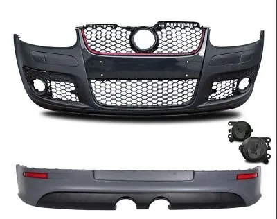 GTI R32 Front And Rear Bumper Kit With Fog Lights For VW Golf V MK5 Spoilers Set • $456.79