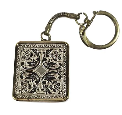 Vintage Miniature Clover Music Box Sankyo Goldtone & Silvertone Design Keychain • $29.99