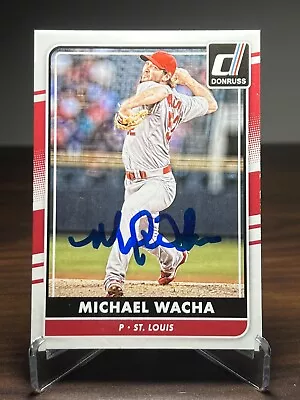 Michael Wacha Signed Autographed 2016 Panini Donruss Baseball Card #97 Auto • $9.99