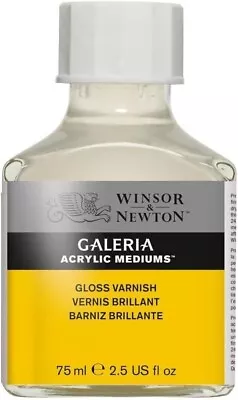 New Winsor And Newton Galeria 75ml Gloss Acrylic Varnish High Quality • £9.60