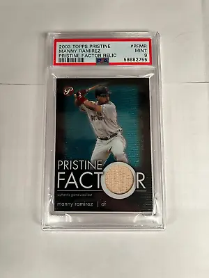 2003 Topps Pristine Factor Bat Relics PSA 9 #PFMR Manny Ramirez • $65.84