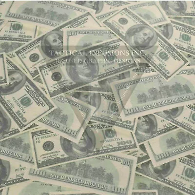 Kydex Infused Hundred Dollar Bill Pattern Print Appr 11 7/8  X 7 7/8  1 Sheet • $14.99