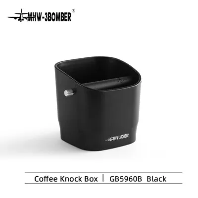$29.95 • Buy MHW-3BOMBER Coffee Waste Container Grinds Square Knock Box Tamper Tube Bin