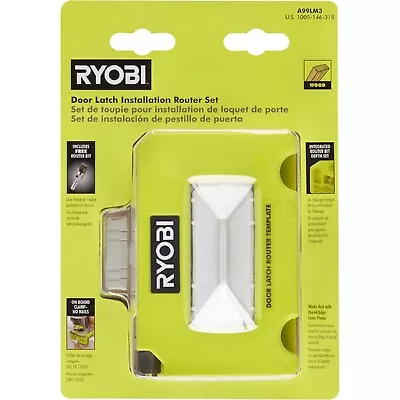 Ryobi Door Installation Kit Mortiser Router Template & Bit Latch Locator Set • $18.27