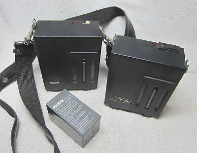 TWO (2) METZ Mecablitz 60 CT BATTERY Packs W/Strap Plus EXTRA Cell. Camera Flash • $49.95