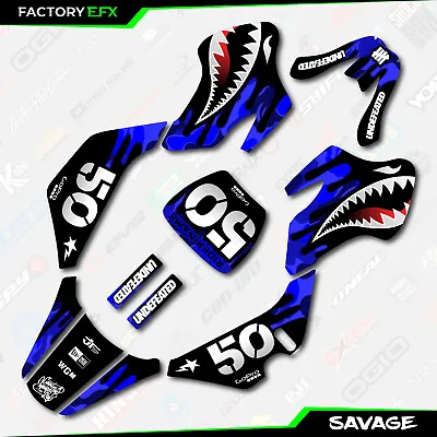 Blue Camo Savage Racing Graphics Kit Fits 03-06 Kawasaki Kdx50 Kdx 50 Decal • $39.99