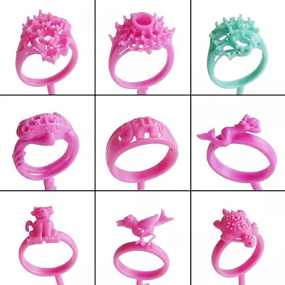 9 Ring Wax Casting Patterns Molds For Lost Wax Casting WRB103 Floral & Animals • £35.99