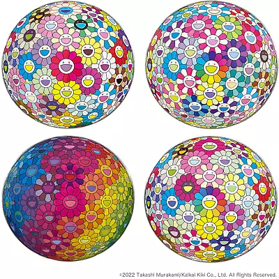 Takashi Murakami Flower Ball 4 Set Ed 300 Beyond The Dimensions Colorful • $10498