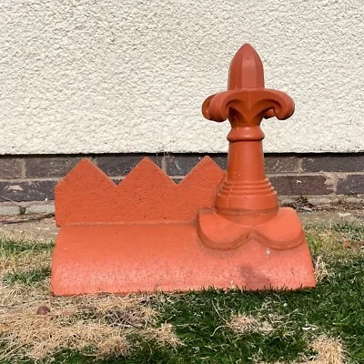 £45 • Buy Vintage Victorian Roof Finial 90° Angled Decorative Stone Ridge Tile