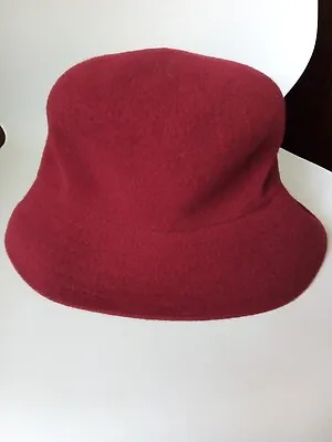 Kangol Vintage Bucket Hat Oxblood Red 80s 90s Old School Hip Hop Grunge Style • £20