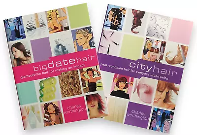 2 X CHARLES WORTHINGTON Books - Big Date Hair & City Hair Books. • £7.78