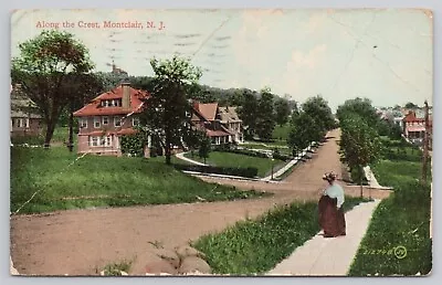 Postcard Montclair New Jersey A View Along The Crest Posted 1911 • $4.75