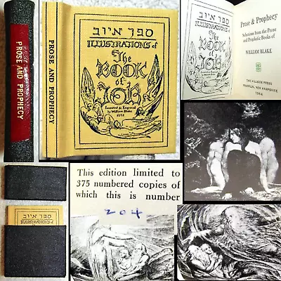 1964 Prose & Prophecy William Blake #204-375 Copies Mini Bible Occult Job • $5.50