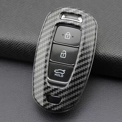 $19.69 • Buy ABS Plastic Carbon Fibre Car Remote Smart Key Case Cover For Hyundai Accent I30