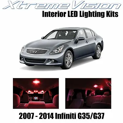 XtremeVision Interior LED For Infiniti G35 G37 Sedan 07-14 (10 PCS) Red • $10.99