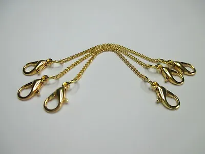 UK Jewellery 3 Piece 8cm X 1.5mm Gold Necklace Bracelet Extension Extender Chain • £3.49