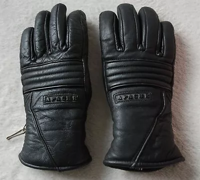 APACHE Motocycle Black REAL  Leather Lined Gloves Womens Size S • $7.47