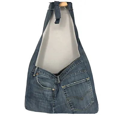 VTG 60's Levi’s Womens Bag Shoulder Bag Jeans Denim Blue 13 X 18  • $14.99