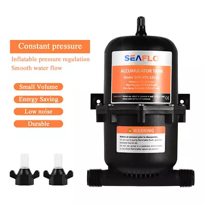 Marine RV Water Accumulator Tank Boat Water Pump Pressure Accumulator 125 PSI • £27.35