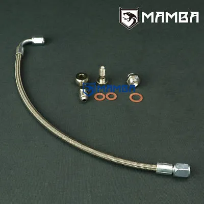 Turbo Oil Feed Line Kit For SUZUKI GSXR 1000 W/ Garrett GT25R GT28R Ball Bearing • $74.53