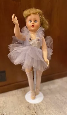 Vintage 1950s Ballerina Fashion Doll - Articulated Joints 18  - Sleep Blue Eyes • $49.50