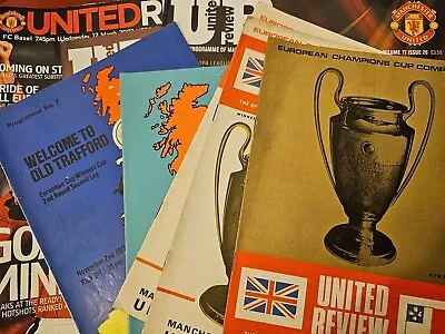 Manchester United European Home Programmes 1967-2016 - Choose From List • £2.99