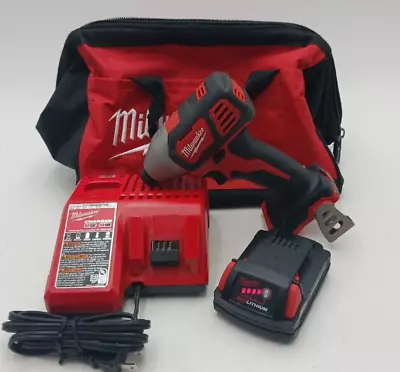Milwaukee 2656-20 M18 1/4  HEX Impact Driver + 1.5Ah Battery Charger & Bag • $79.99