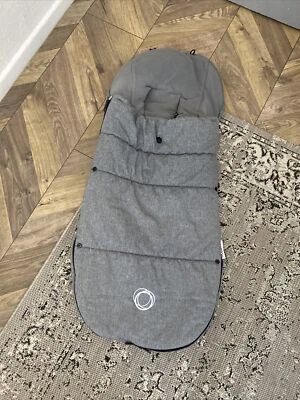 £65 • Buy BUGABOO Universal FOOTMUFF/COSYTOES Grey Melange Fox Donkey Bee Buffalo (a)