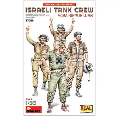 MINIART 37086 1:35 Israeli Tank Crew. Yom Kippur War Plastic Model Kit • $19.15