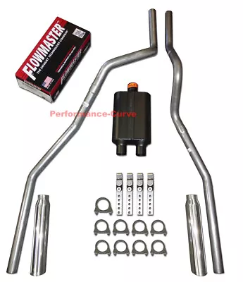 04 - 08 Ford F150 Truck Mandrel Bent Dual Exhaust W/ Flowmaster Super 44 Muffler • $269.95