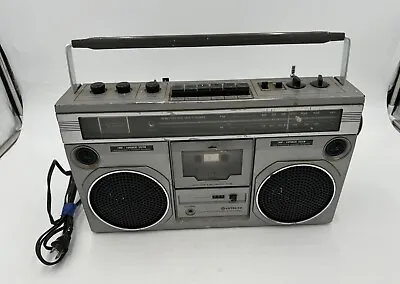 Vintage Hitachi Ghetto Blaster TRK-7500H Cassette Player Recorder AM/FM PLS READ • $124.95
