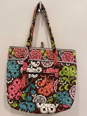 Vera Bradley Tote In Lola Pattern Quilted Handbag Purse • $45