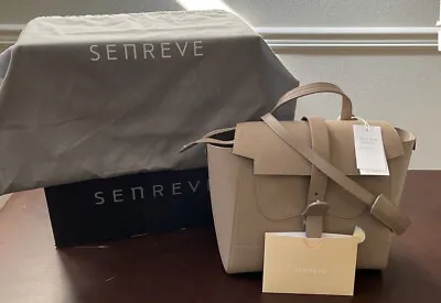 $850 • Buy SENREVE MAESTRA Full Size Convertible Bag Mimosa Leather Latte NWT